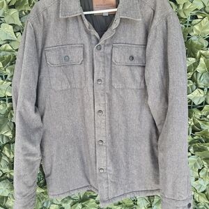 Rugged Elements Men's Gray Button-Front Jacket